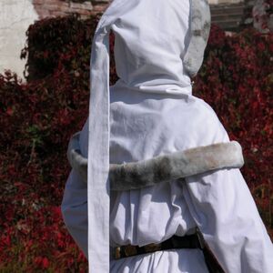 MEDIEVAL VELVET COAT TUNIC GARB - TAPPERT AND HOOD