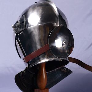 Mittelalter Helm, Armet von Hinter