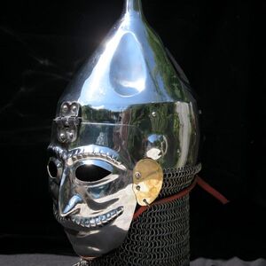 "Polovec" Slavic Cone Helmet With Face-mask Visor