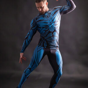 Rashguard-Spathose „Futura“ mit elastischer Kompression für Schwertkampf