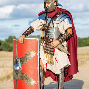 Römisches Rüstungsset Lorica aus Edelstahl „Cassius“