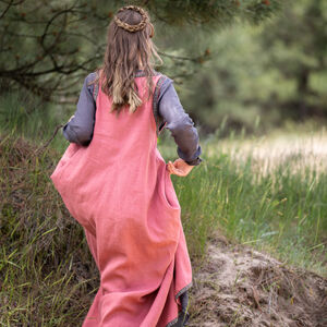 Sale: Ärmelloses Leinenkleid mit Borte „Trea die Ruhige“ | Probemuster Entwicklung