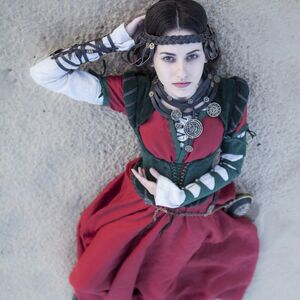 Sale Fantasy Collier „Tochter des Alchimisten“ aus Leder und Messing