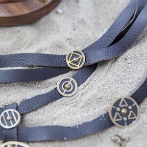 Sale Fantasy Collier „Tochter des Alchimisten“ aus Leder und Messing