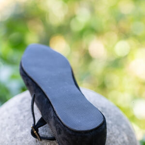 Sale: Frauen Mittelalter Schuhe „Stadtfrau“ | Braunes Veloursleder | EU-Größe 38