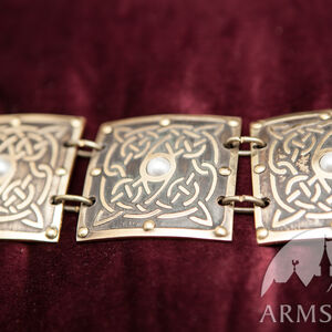 Sale: Geätzter Frauengürtel aus Messing „Die Akkolade“