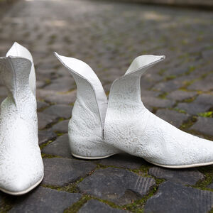 Sale: Gemusterte Damenschuhe aus Leder „Die Akkolade“ | EU-Größe 39