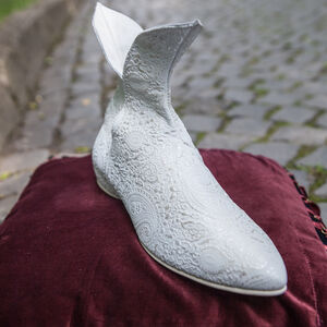 Sale: Gemusterte Damenschuhe aus Leder „Die Akkolade“ | EU-Größe 39