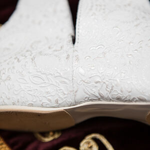 Sale: Gemusterte Damenschuhe aus Leder „Die Akkolade“ | EU-Größe 39