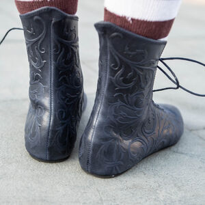 Sale: Geprägte Lederschuhe mit Schnürung „Renaissance Erinnerung” | Einmaliges Angebot