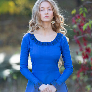 Sale: Kleid „Die Herbststimmung“ | Grünes Leinen | Maßanfertigung, Größe 0