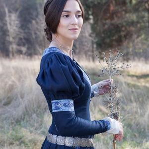 Sale: Kleid „Prinzessin im Exil“ | Dunkelblaue Baumwolle | Größe 12