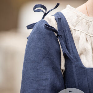 Sale: Korsett Kirtle Kleid aus Leinen „Deutsche Rose“ | Violett | Größe 10