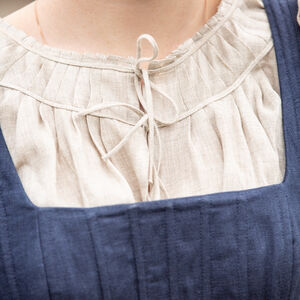 Sale Korsett Kirtle Kleid aus Leinen „Deutsche Rose“ | Violettes Leinen | Größe 4