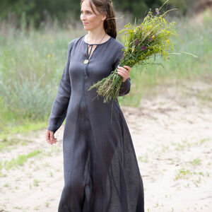 Sale: Langes Unterkleid für Damen aus Leinen „Trea die Ruhige” | Farbe Natur