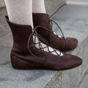 Sale: Lederschuhe mit Schnürung „Renaissance Erinnerung” | Mattbraunes Leder | Gr. 40