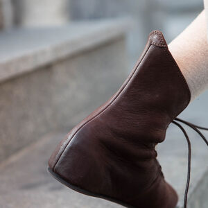Sale: Lederschuhe mit Schnürung „Renaissance Erinnerung” | Mattbraunes Leder | Gr. 40