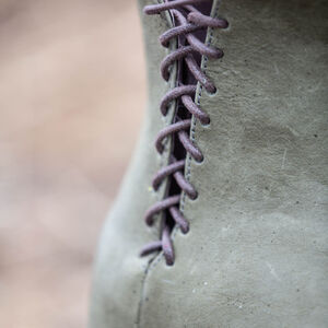 Sale: Lederstiefel „Leprechaun”, von Kelten inspiriert | Einzigartiges Angebot | Mattblau