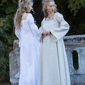 Sale: Leinenhemd „Renaissance Erinnerung“ | Weißes feines Leinen