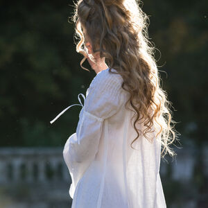 Sale: Leinenhemd „Renaissance Erinnerung“ | Weißes feines Leinen