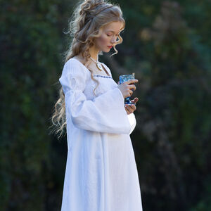 Sale: Leinenhemd „Renaissance Erinnerung“ | Weißes feines Leinen