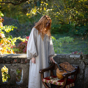 Sale: Leinenhemd „Schlüsselhalterin” mit losen Ärmeln | Leinen Farbe Natur | Größe 4-6