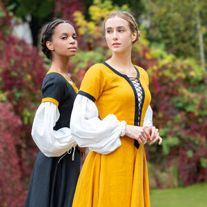 Sale: Leinenkleid mit Schnürung „Stadtfrau“