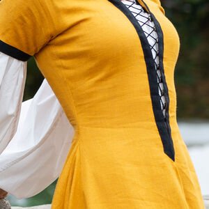 Sale: Leinenkleid mit Schnürung „Stadtfrau“