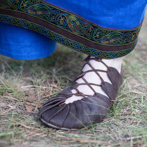 Sale Leinentunika für Wikingerin „Ingrid-Inlandsgöttin“ | Dunkelblaues Leinen | Größe 10