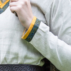 Sale Leinentunika für Wikingerin „Ingrid-Inlandsgöttin“ | Dunkelblaues Leinen | Größe 10