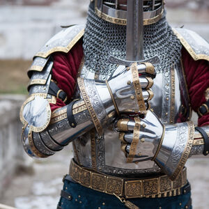 Sale: Mittelalter-Fingerhandschuhe „Die Wache des Königs“ | Größe L