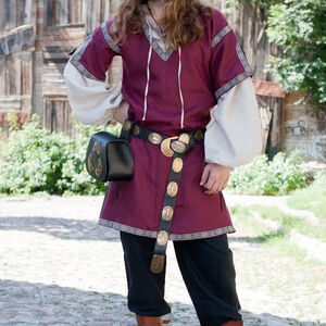 Sale Mittelalter Gürtel „Elf“ | Schwarzes Leder