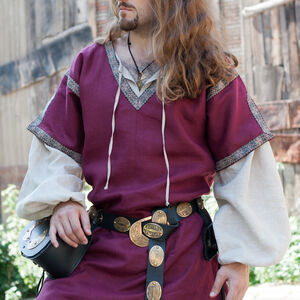 Sale Mittelalter Gürtel „Elf“ | Schwarzes Leder