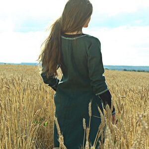 Sale: Mittelalter Kleid Für Frau | Grün | Maßgefertigt