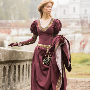 Sale Mittelalter Kleid „Prinzessin im Exil“ | Burgundrot