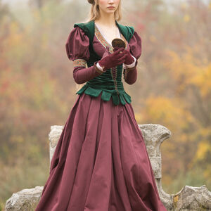 Sale Mittelalter Kleid „Prinzessin im Exil“ | Burgundrot