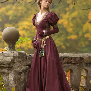 Sale Mittelalter Kleid „Prinzessin im Exil“ | Dunkelblaue Baumwolle