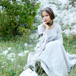 Sale: Mittelalter Tunika „Bogenschützin“ | Baumwoll-Leinen-Mischung