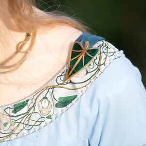 Sale: Paar der Nadel aus Emaille und Messing „Seerosen”