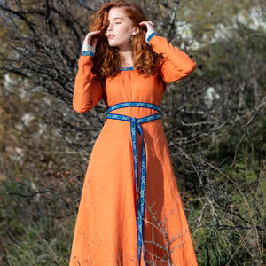 Sale: Tunika-Kleid aus Leinen „Meeresbewohner” | Farbe Natur | Größe 12