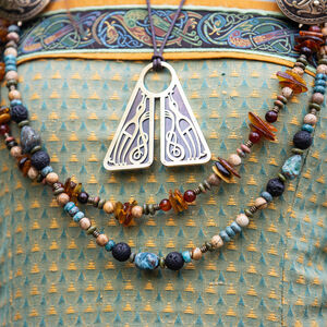 Sale | Wikinger Anhänger aus Messing mit geätzten Enten