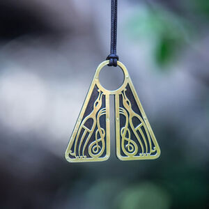 Sale | Wikinger Anhänger aus Messing mit geätzten Enten