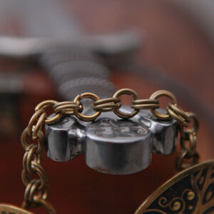 Etched Brass Handmade Brass Cloak Pin Clasp Fibula