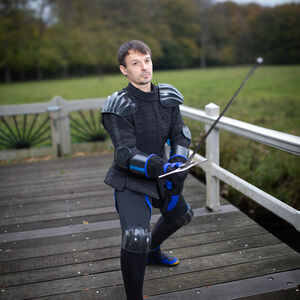 Schwarze, gestrickte Baumwollsocken für Alltag, HEMA-Fechttraining, 3 Paar im Set