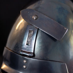 Sitten Beckenhaube Klappvisier Ritterhelm aus Federstahl