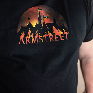 T-Shirt aus Baumwolle mit ArmStreet-Kriegslogo