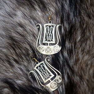 Wikinger Ohrringe aus Messing „Drakkar”