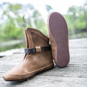 Wikinger Schuhe mit Knotenmustern „Kriemhild”