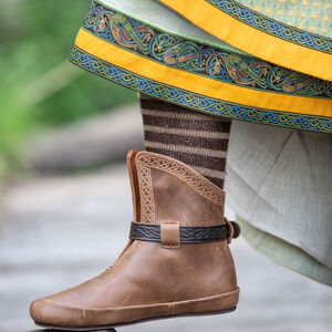 Wikinger Schuhe mit Knotenmustern „Kriemhild”
