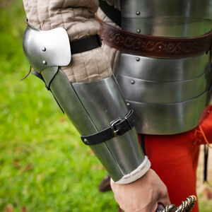 WMA Leichte Armschienen mit Ellbogenschutz „Heckenritter“ aus Federstahl